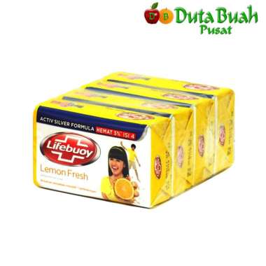 Promo Harga Lifebuoy Bar Soap Lemon Fresh per 4 pcs 110 gr - Blibli