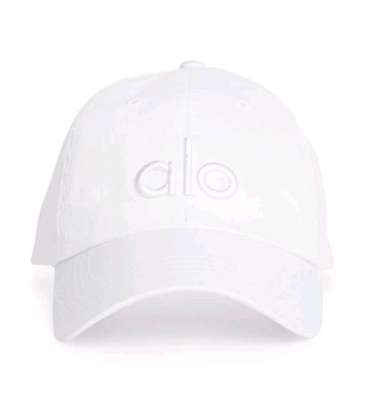 SALE!!! TOPI ALO YOGA OFF DUTY CAP ALL WHITE / BLACK WHITE NEW ORIGINAL