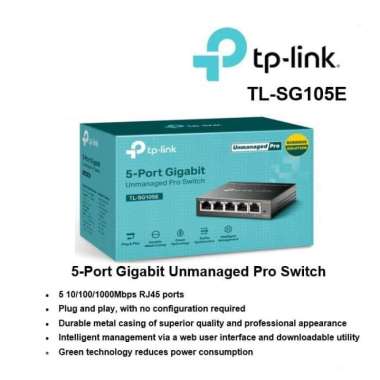 TP-LINK 5-Port Gigabit Unmanaged Pro Switch TL-SG105E