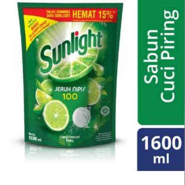 Promo Harga Sunlight Pencuci Piring Jeruk Nipis 100 1600 ml - Blibli
