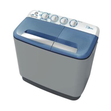 Midea MTD85-P701Q Mesin Cuci [2 Tabung/ 8 kg] - biru JABODETABEK