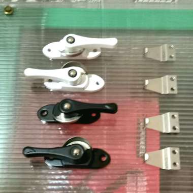 Grendel Putar Jendela Geser, Kunci Putar Jendela Sliding Putih