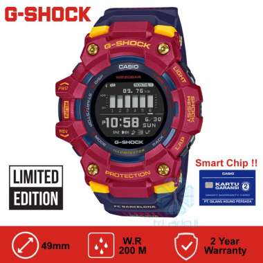Casio G-SHOCK GBD-100BAR-4DR Jam Tangan Pria Digital x FC Barcelona Limited Edition GBD100BAR