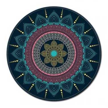 Comfast Mouse Pad Bulat Anti Slip Vintage Bohemian 200mm