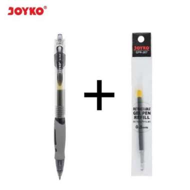 Joyko Gel Pen Q Gel + REFILL / Paket Pen + REFILL 0.5mm GP-265 GPR-267
