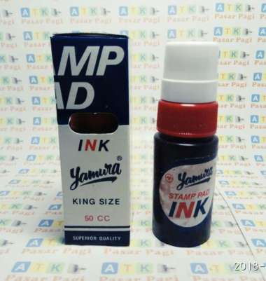Tinta stempel yanmura warna merah