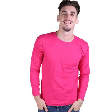 Gudang Fashion Casual Polos T-Shirt Pria S Pink