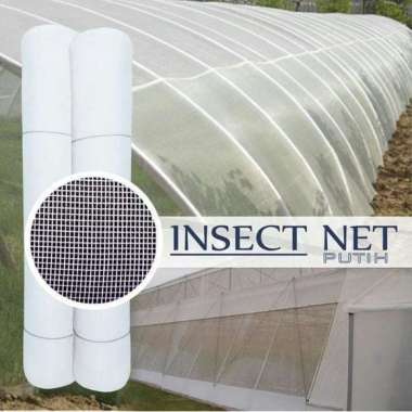 Jaring Insect Net Putih Green House-Jaring Pengaman Tanaman Lebar 3 M