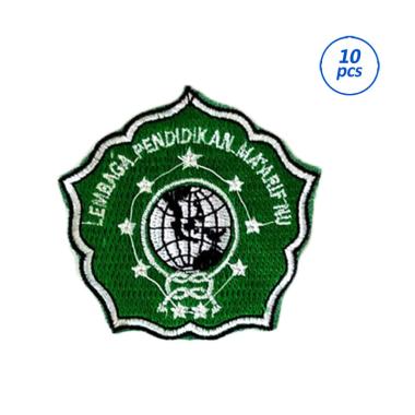 Mulyocreative Badge Bordir Logo Lembaga Pendidikan Ma arif NU [10 Pcs] HIJAU