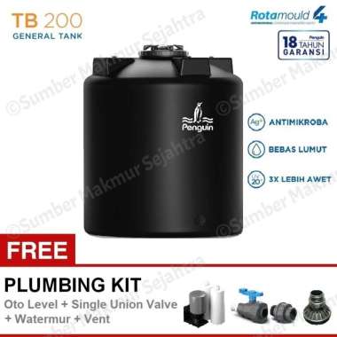 Tangki Air / Toren / Tandon Penguin 2000 Liter - TB 200 Hitam