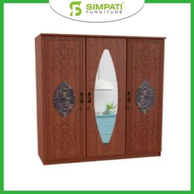 Olympic Lemari Pakaian 3 Pintu WRTM Chester (Khusus Jabodetabek) Cherry Rabit