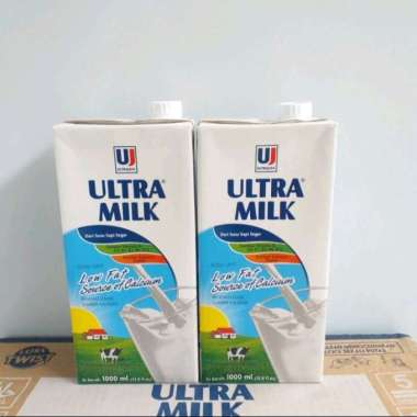 Promo Harga Ultra Milk Susu UHT Low Fat Full Cream 1000 ml - Blibli