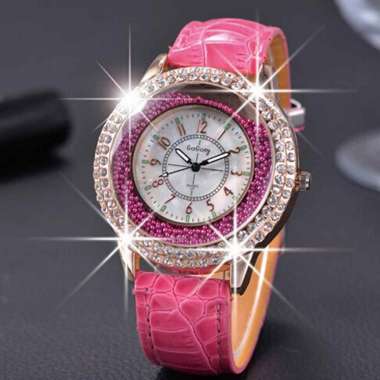 Jual Gogoey Fashion Wrist Leather Strap Women S Watch Black Murah Maret 2020 Blibli Com