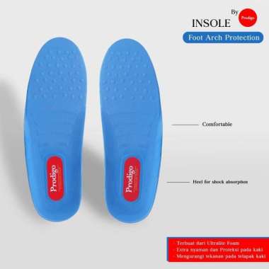 Insole sepatu Alas kaki sport anti bau nyaman empuk Prodigo Ultralite Biru