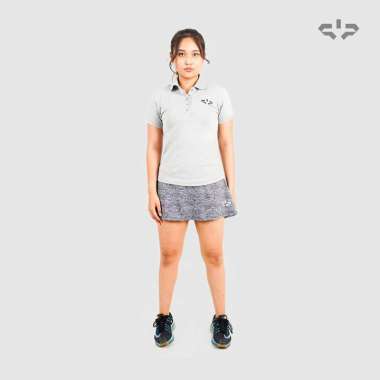 SANO Classic Polo Baju Kaos Olahraga Tenis Golf Wanita XL Abu