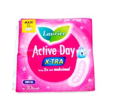 Pembalut Laurier Active Day x-tra MAXI Non wing isi 30