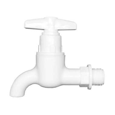 Jopex Kran Air / Kran Tembok Plastik 1/2 inch BC 01W Putih / White