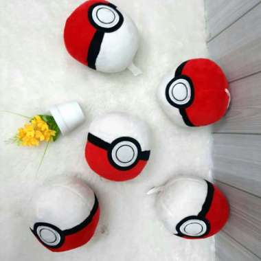 Boneka Pokeball Pokemon 14x13cm