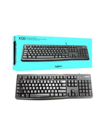 Logitech K120 Keyboard USB Wired Keyboard For PC Komputer Keyboard Gaming