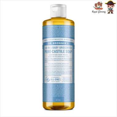 Dr. Bronner Unscented Pure Castile Soap 473ml null null