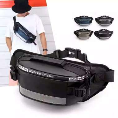 WAISTBAG PRIA TAS PINGGANG SUOYATE TERMURAH / TAS SELEMPANG biru