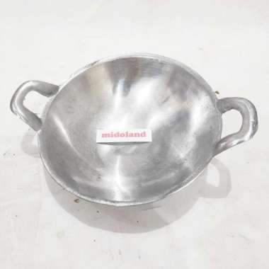 Wajan kuali penggorengan telur gulung kecil mini lubang dasar dalam