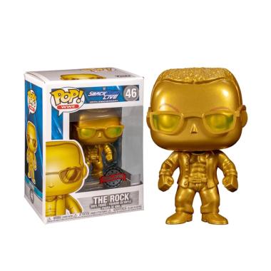 Funko POP! WWE SmackDown Live 20th - The Rock Gold Metallic Exclusive Action Figure
