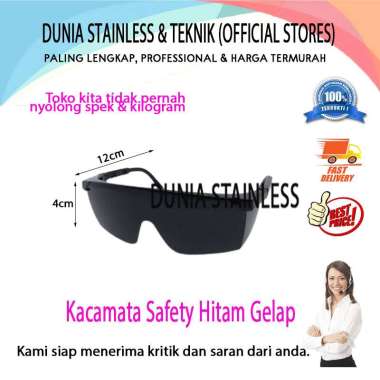 Kacamata Las Safety Hitam Gelap