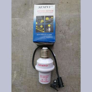 Fitting Fiting Lampu Otomatis Sensor Cahaya Light Sensor Siang Malam