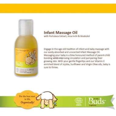 BUDS ORGANICS INFANT MASSAGE OIL 100ML