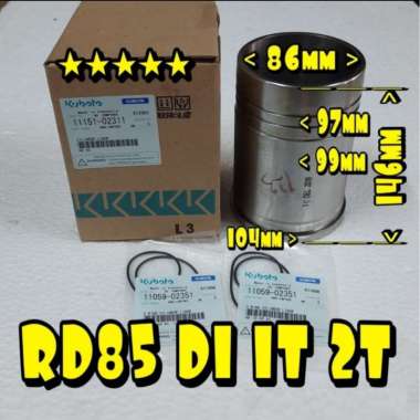 RD85 DI T Cylinder liner foring boring kubota RD 85 DI 1/2T original