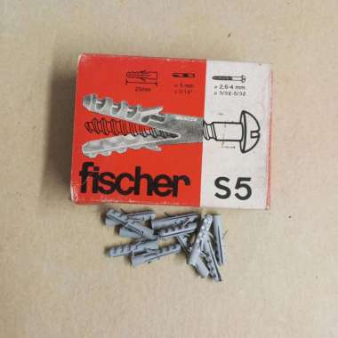 Fisher Fischer Viser Lubang Dinding IMUNDEX ASLI S5 - 100 pcs ( 1 box)