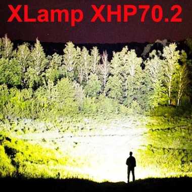 Senter LED Tactical Long Range Zoom XHP90.2 10000 Lumen Super Terang