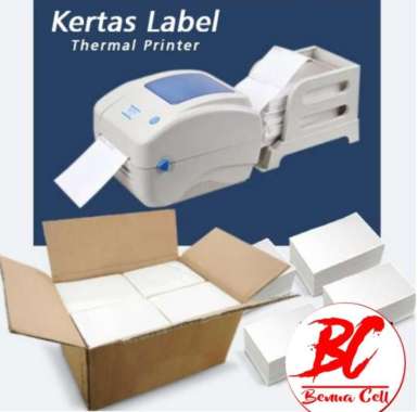 Kertas Termal Label Cetak Pengiriman Lipat // Kertas Thermal 100X150