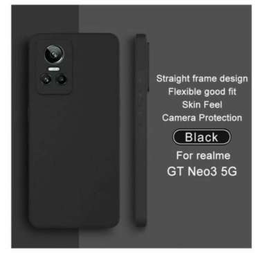 Case Realme GT NEO 3 Premium Black Matte Soft Case Casing GT NEO 3