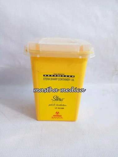 Sharp Container STERA Tempat Sampah Medis Limbah Medis / Jarum 1 Liter