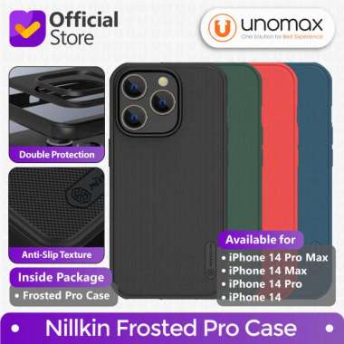 Case iPhone 14 / Max / Pro / Pro Max Nillkin Frosted Pro Casing iPhone 14 Max Blue