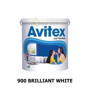 Cat Tembok Interior Avitex 5 kg (Base - Tinting) 900 Brilliant White