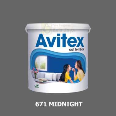 Cat Tembok Interior Avitex 5 kg (Base - Tinting) 671 Midnight