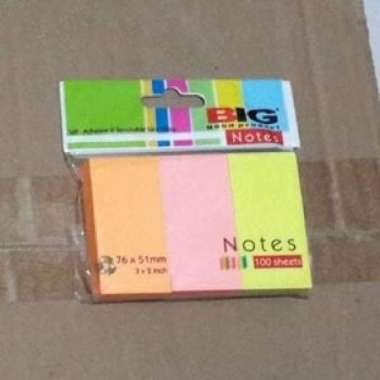 POST IT BIG / stick note 76 x 51 mm 3 warna