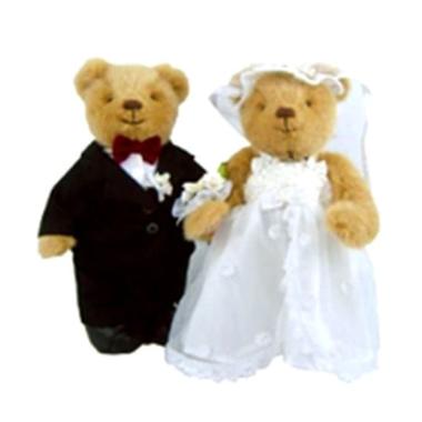 TEDDY HOUSE INDONESIA Teddy House Boneka Teddy Bear Spc: Rose Bridge N Groom Boneka [10 Inch] Multi 