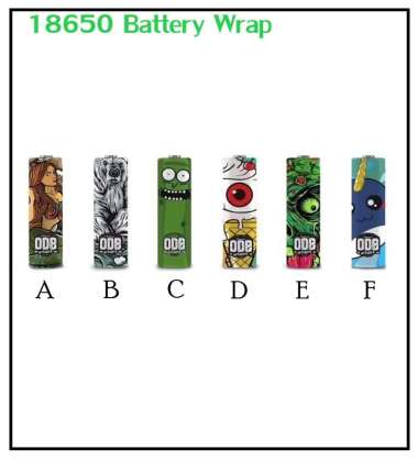 wrap baterai 18650 pelapis baterai 1 buah F F
