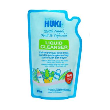 Huki Liquid Cleanser Cairan Pencuci Botol Susu [450 mL/ Refill]