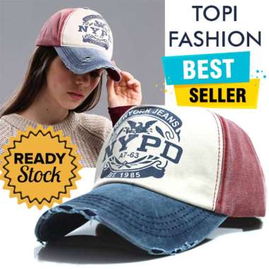 Topi Baseball Pria Dewasa Snapback New York NYPD Distro Laki Laki Golf Caps Casual Gaul Import Luar 