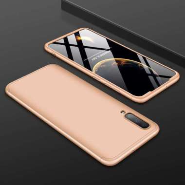 GKK 360 Full Cover Baby Skin Hard Case Samsung A70 Armor - Samsung Galaxy A70 Gold