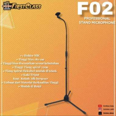 Tiang / stand microphone Mic Firstclass F02