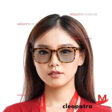 Kacamata Antiradiasi Photocromic Blueray Cleopatra Wanita Korea Gaya + PhotoChromic