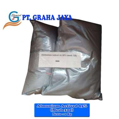 Aluminium powder activated al 85% mesh 320 (1 KG) ABU ABU Jakarta