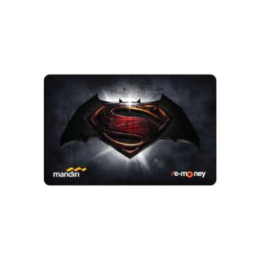 Kartu EMONEY MANDIRI Super Hero Superman Logo 2 Kartun Anime Kartu Etoll e toll E Money E-money Winl
