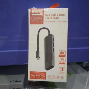 6in1 usb type-c hub + card reader